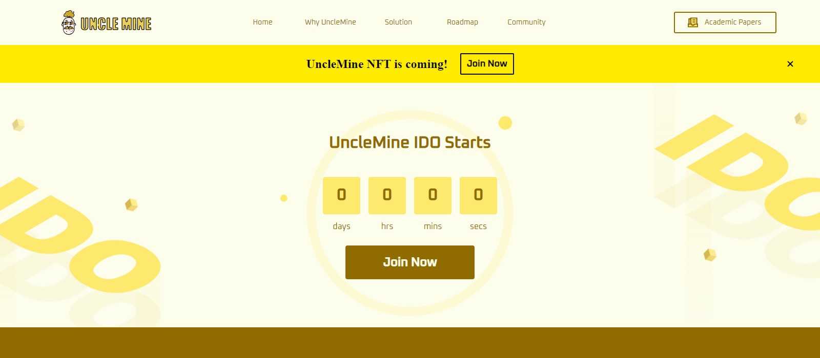 UncleMine Ico Review: The First Verifiable Mining-Assets-backed Fundraising, DeFi & DAO platform