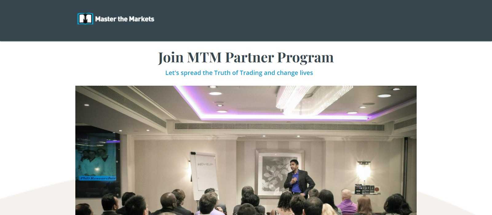 Master The Markets Affiliate Program Review: Get Earn 20%-30% per sale