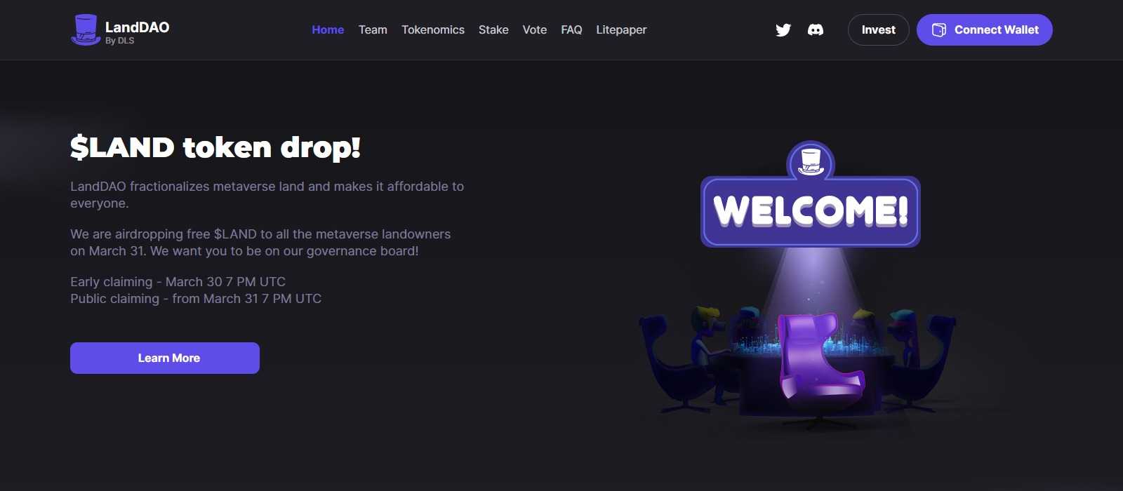 LandDAO Airdrop Review: Its Holders to Get $LAND Rewards