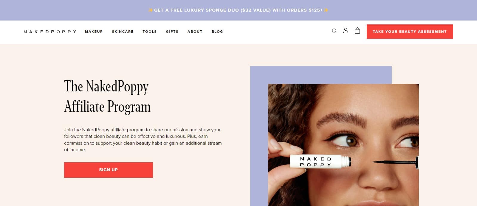 NakedPoppy Affiliate Program Review: 10% Commission on Each Sale