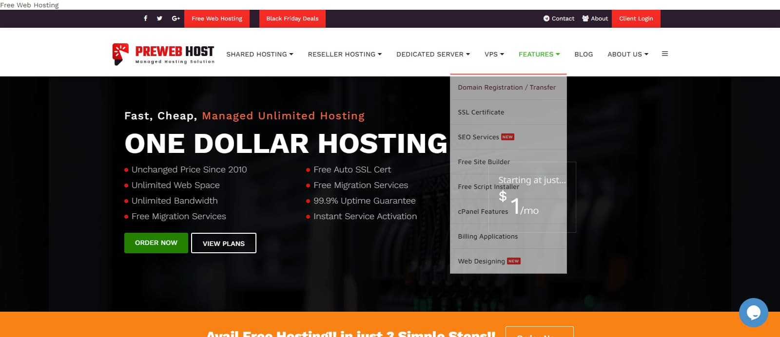 Prewebhost Web Hosting Review : Read Complete Review