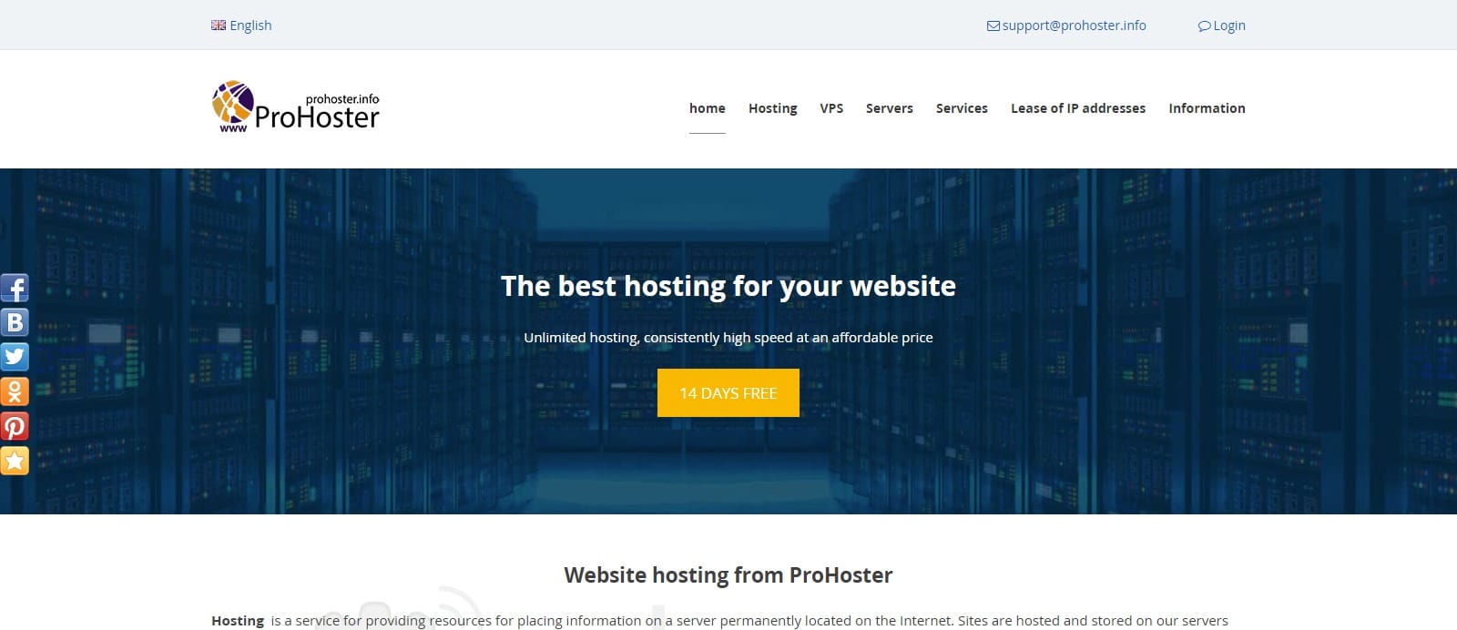Prohoster Web Hosting Review : Read Complete Review