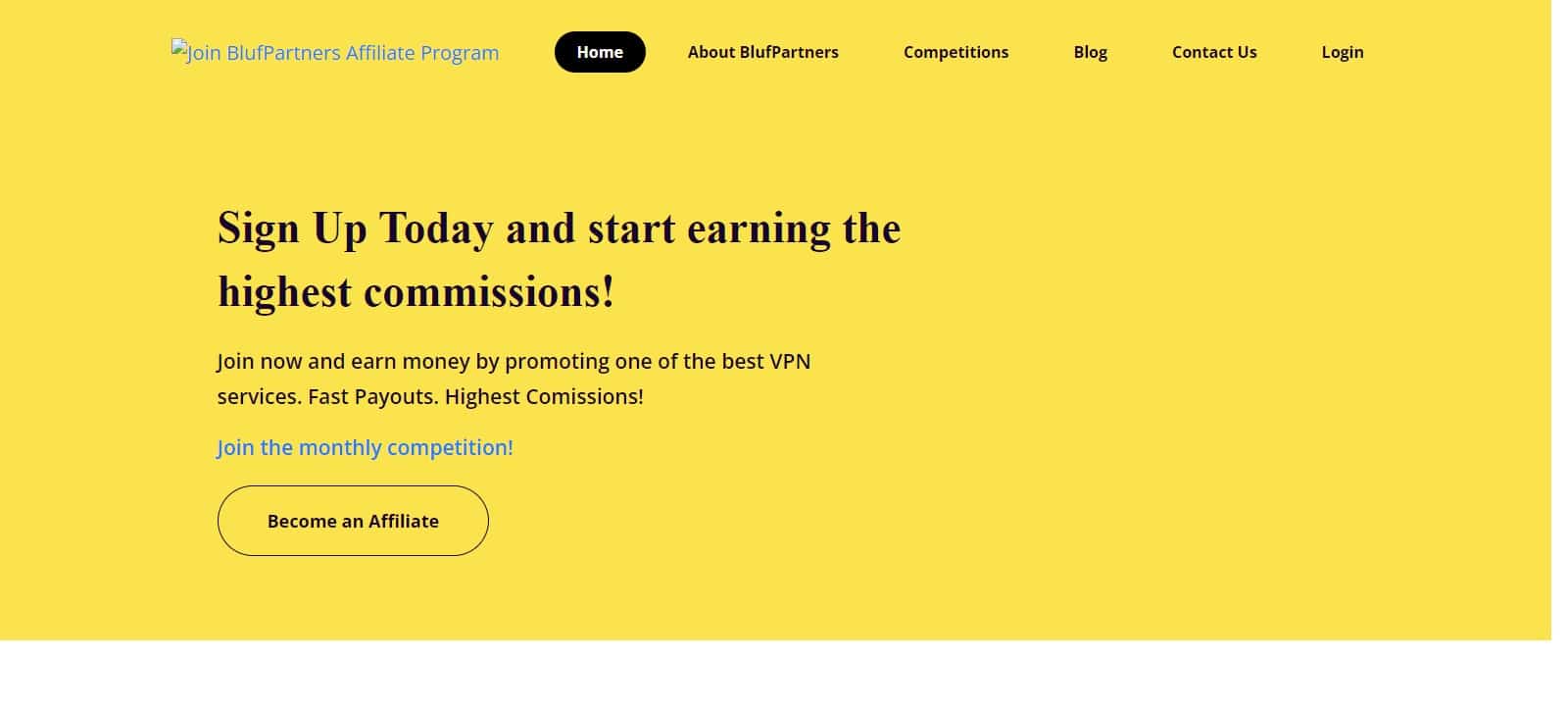 BlufPartners Affiliate Program Review: 1month - New Signup 100% 