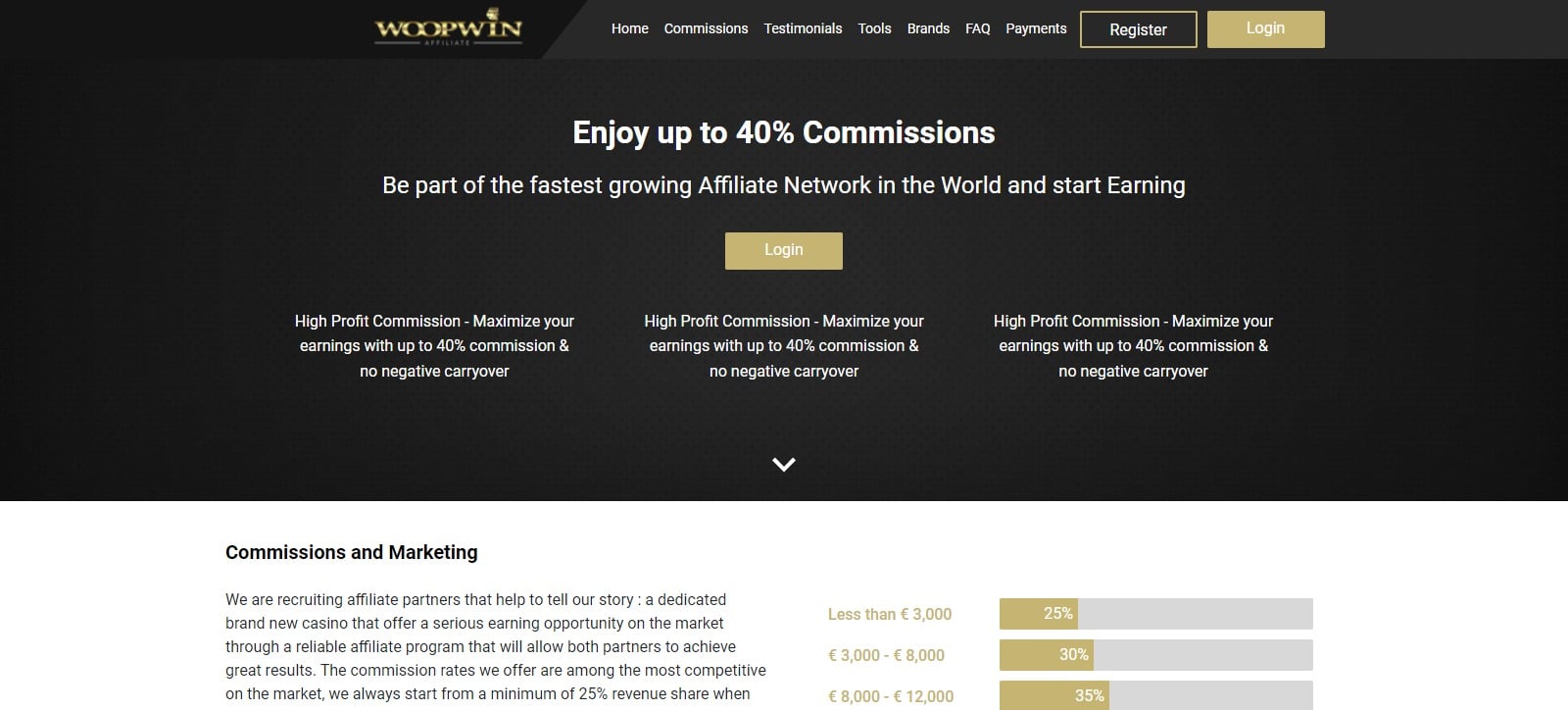 Woopwin Affiliate Program Review: 25% - 40% Recurring Revenue Share