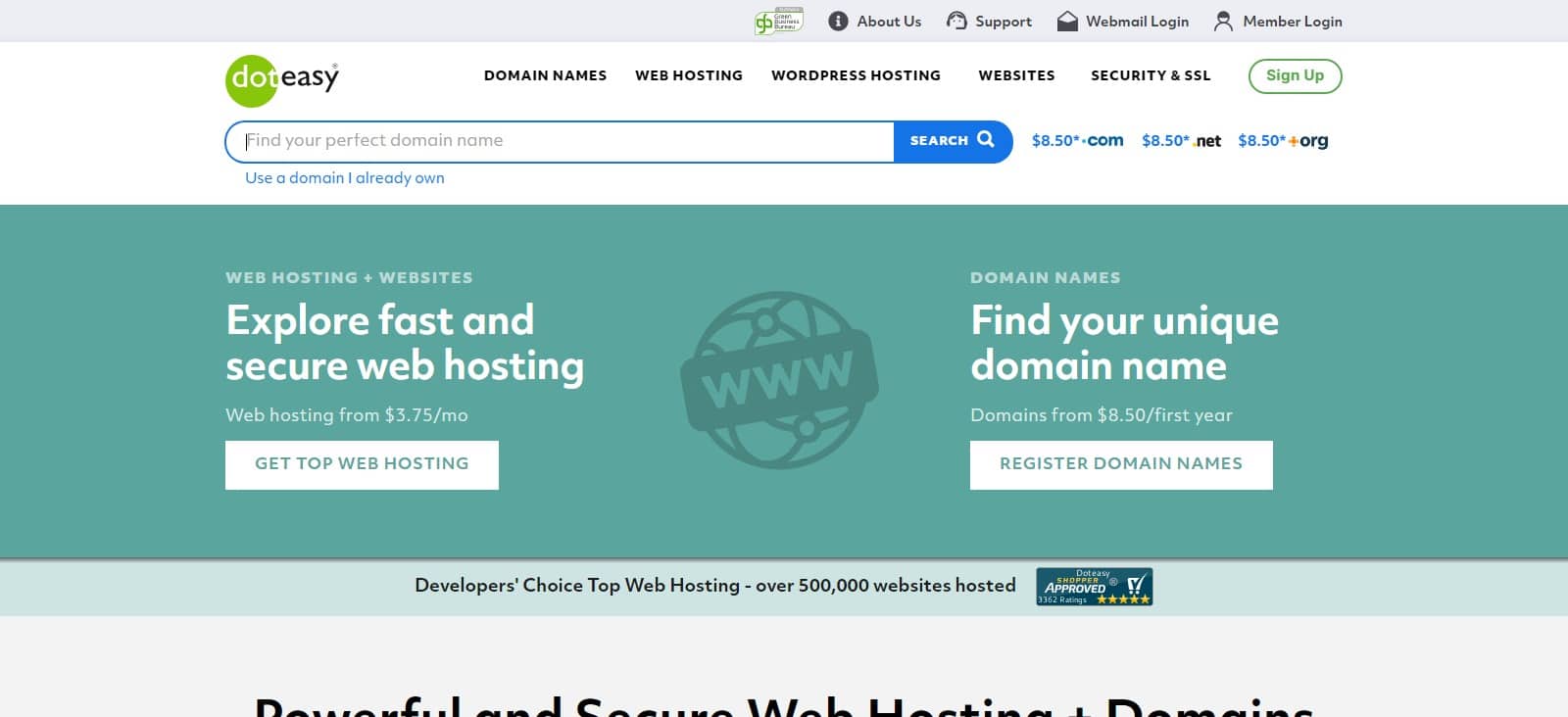 Doteasy Web Hosting Review : Read Complete Review