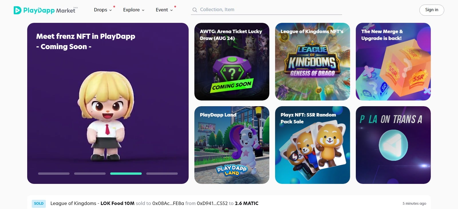PlayDapp Airdrop Review : Selected to Win a PLAYZ R-Grade NFT.