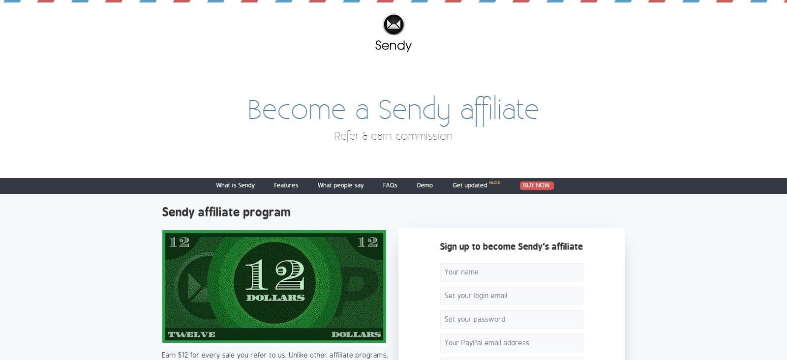 Sendy Affiliate Program Review: $12 for Every Sale