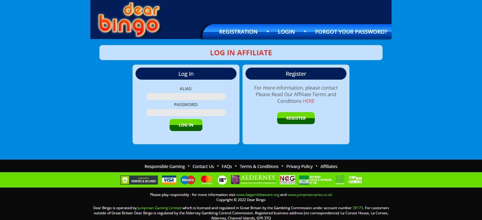 Dear Bingo Affiliate Program Review: Sign up for Details