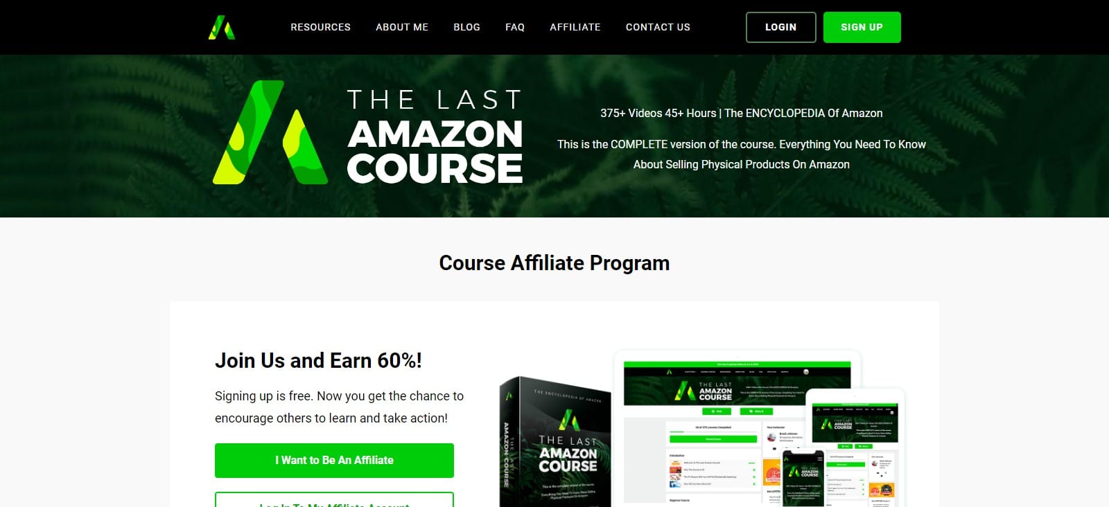 The Last Amazon Course Affiliate Program Review: 60% Rrecurring Commission