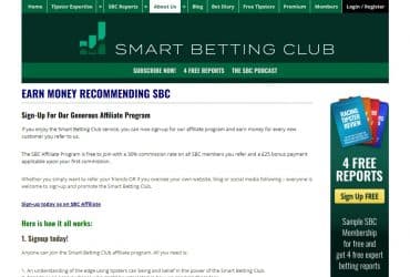 Smart Betting Club Affiliate Program Review: 30% Recurring Commission on All Sales