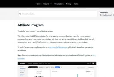 Affilimate Affiliate Program Review: Earn Up To 20% Recurring Commission