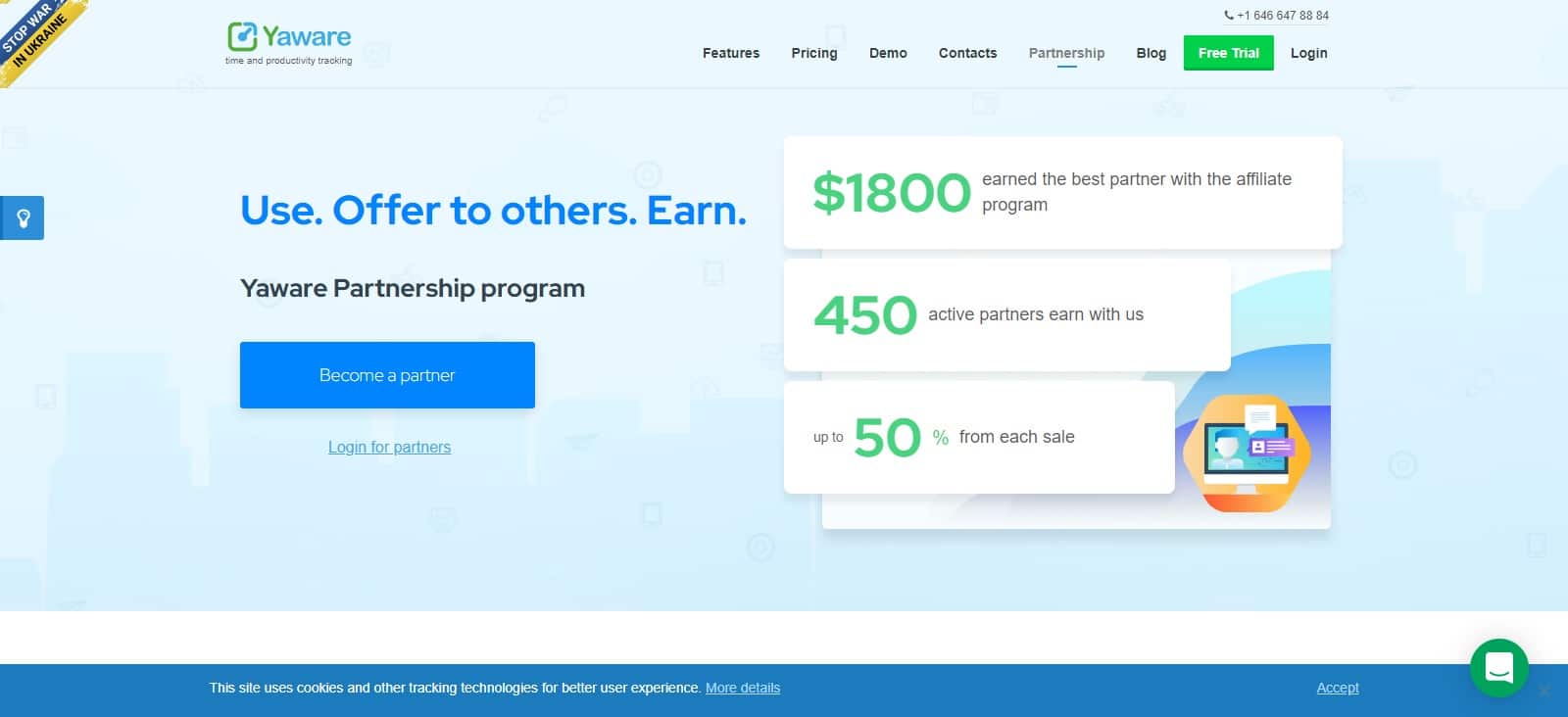 Yaware Affiliate Program Review: Use. Offer to others. Earn