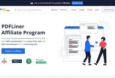 PDFLiner Affiliate Program Review: 40% Commission for First Sales
