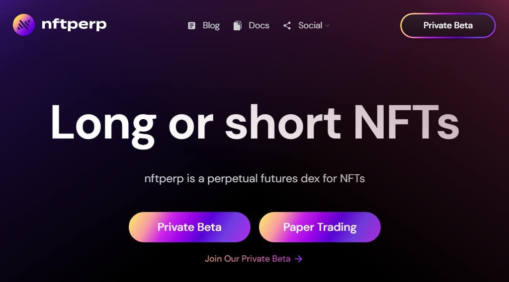 NFTPerp Airdrop Review: Long or short NFTs
