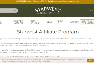 What is Starwest Botanicals Affiliate Program ?