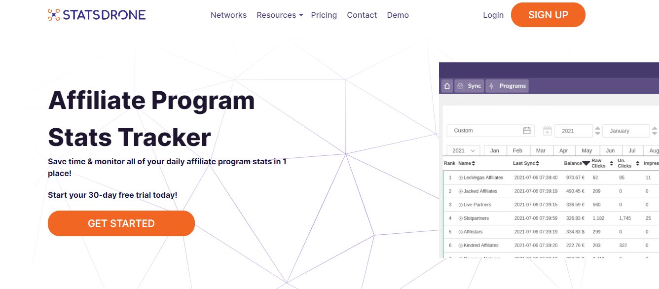 What is StatsDrone Partners Affiliate Program ?