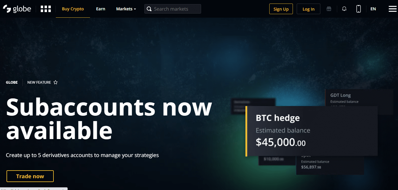 Globe Derivative Exchange Cryptocurrency Exchange Review : Pros & Cons