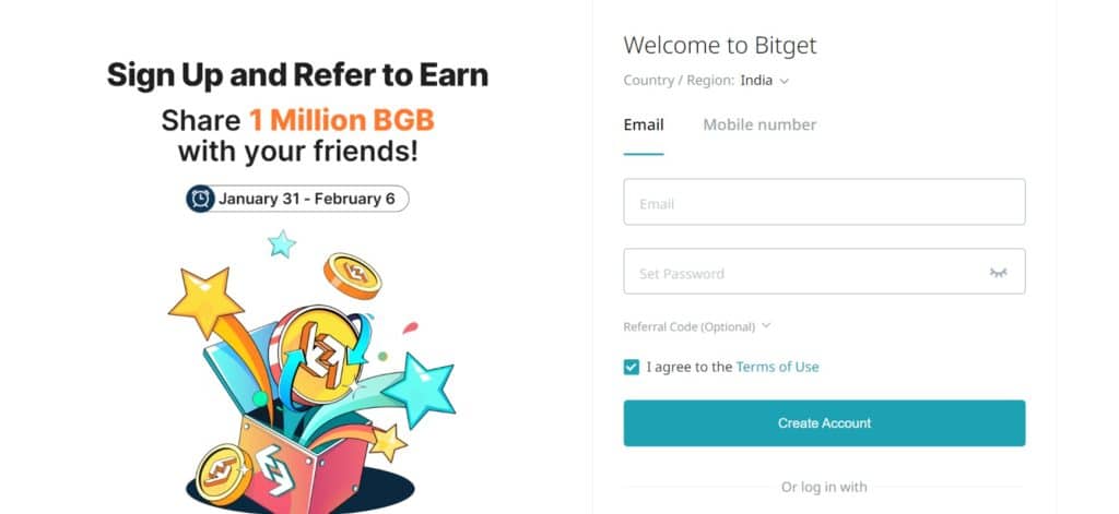 How To Register At Bitget Exchange ?