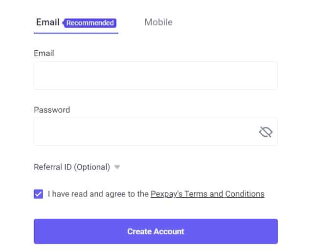 How To Register At Pexpay Exchange ?