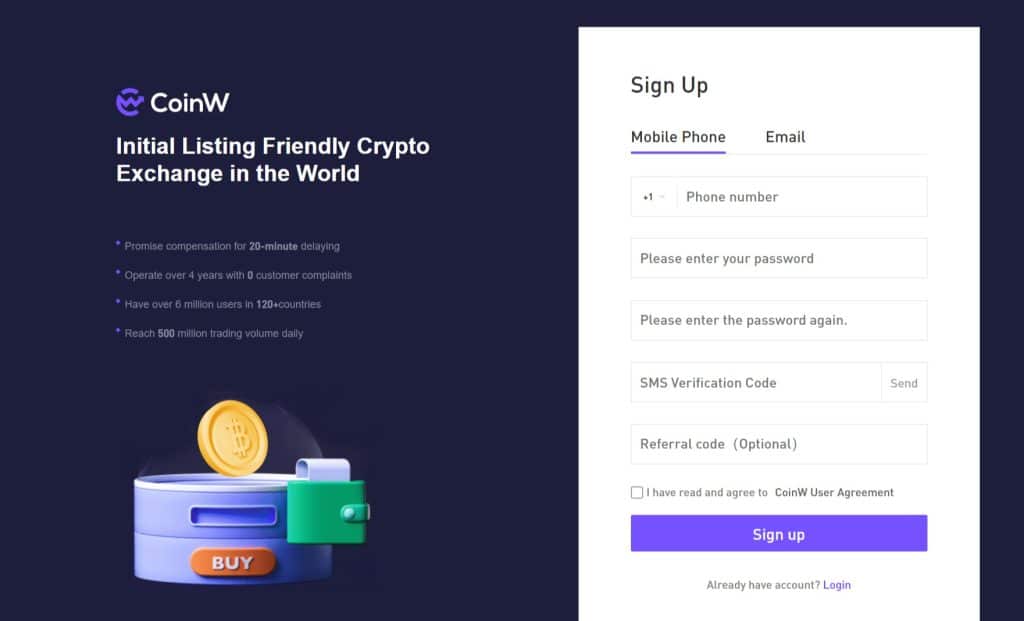 How To Register At CoinW Exchange ?