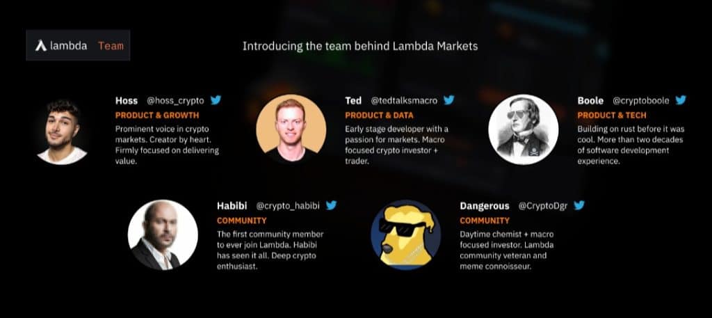 Lambda Markets Coin team