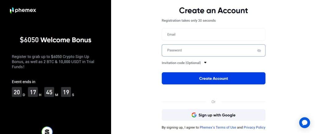 How To Register At Phemex Exchange ?