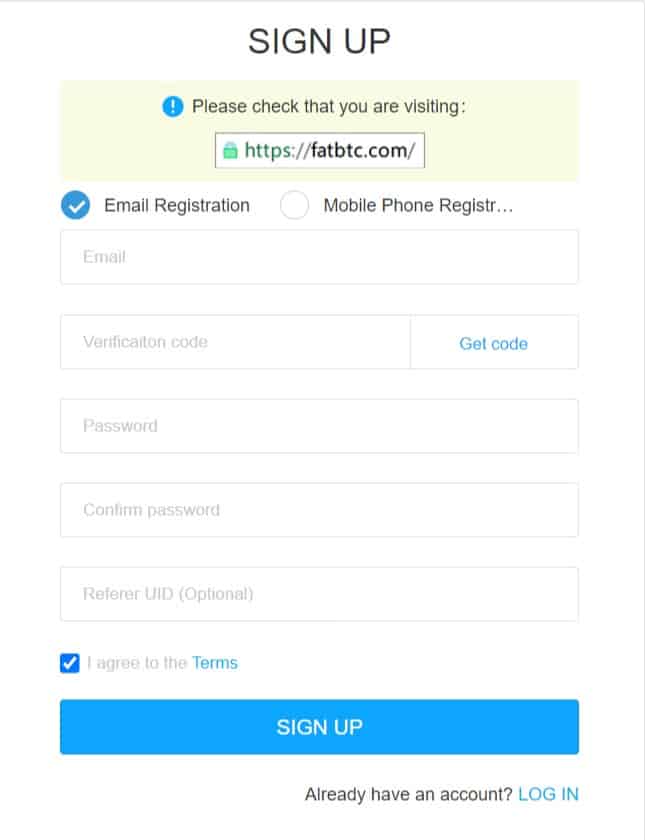How To Register At Fatbtc Exchange?