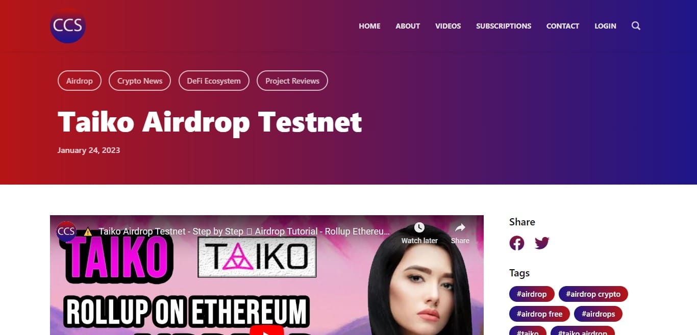 Taiko Airdrop Review 2023: Good Or Bad Airdrop Read Our Review