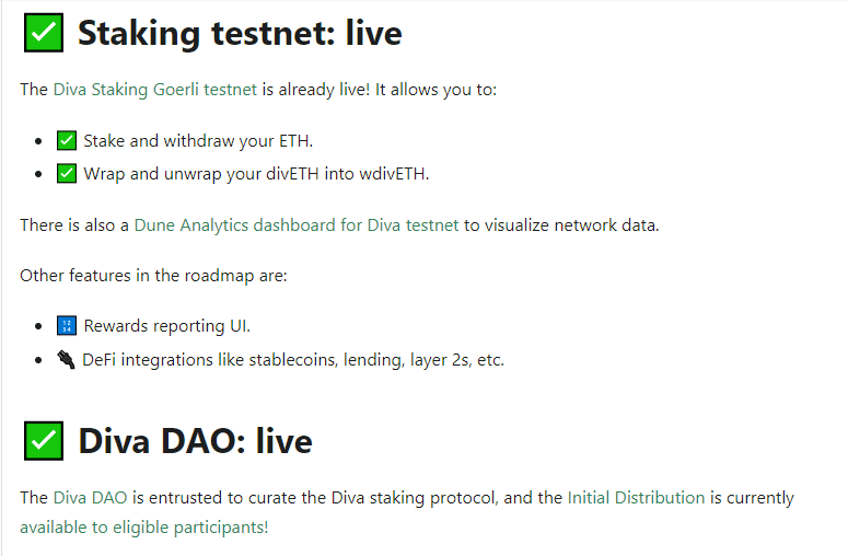 Diva Airdrop Roadmap