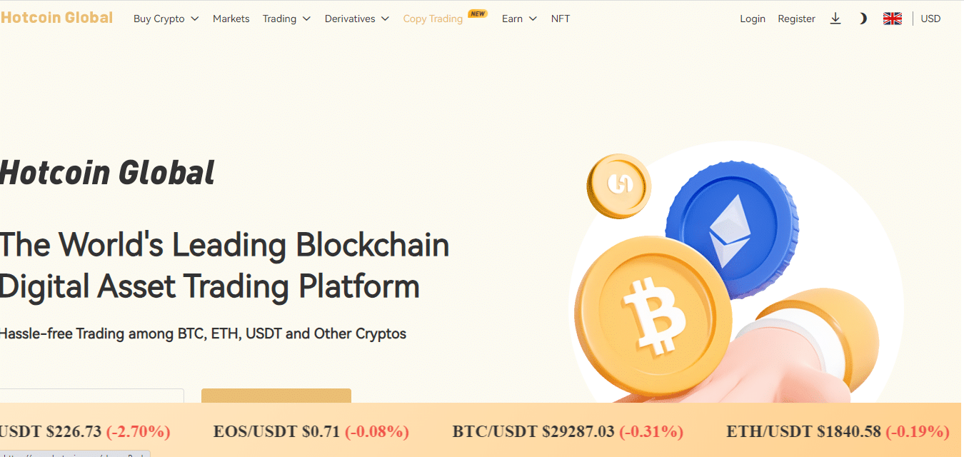 Hotcoin Global Crypto Exchange Review 2023 : Pros & Cons
