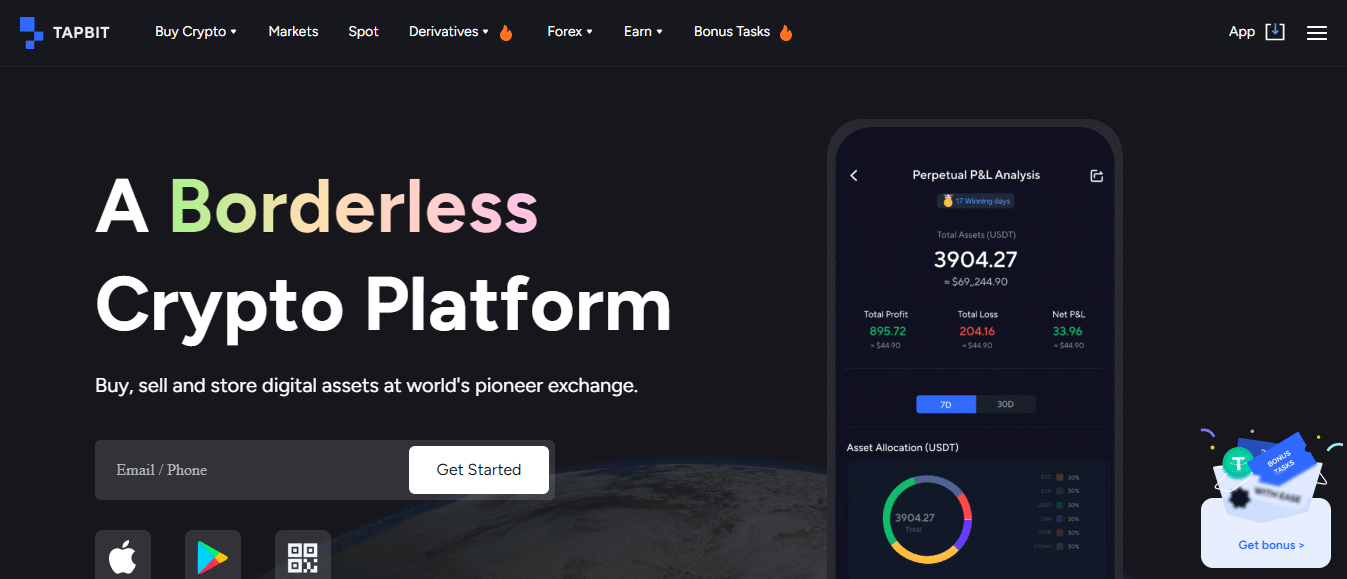 Tapbit Crypto Exchange Review 2023 : Pros & Cons