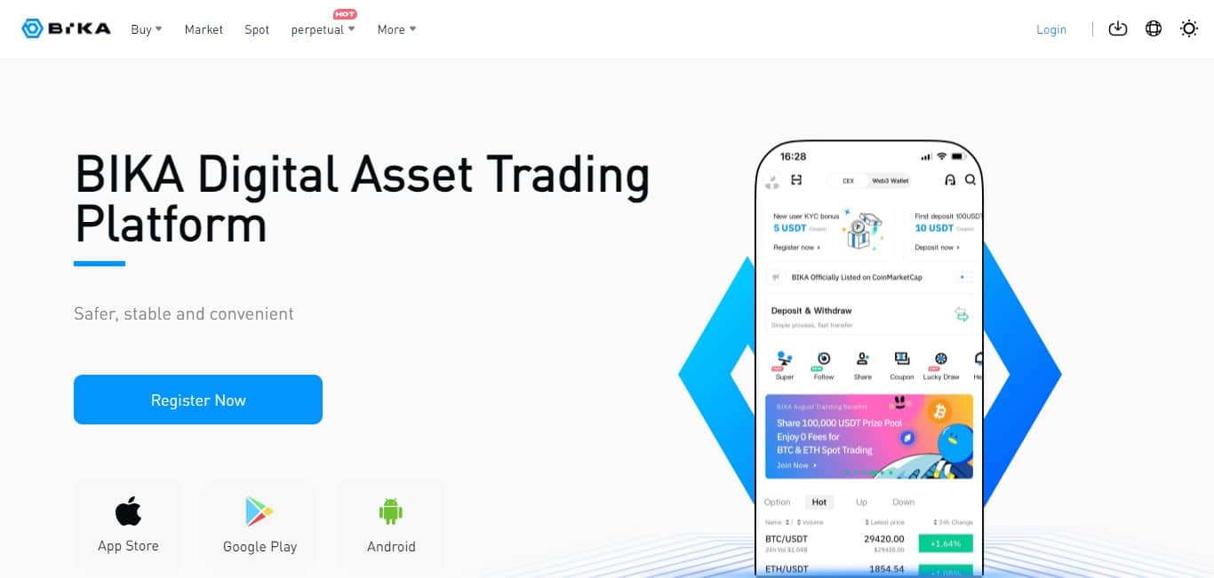 BIKA Crypto Exchange Review 2023 : Pros & Cons