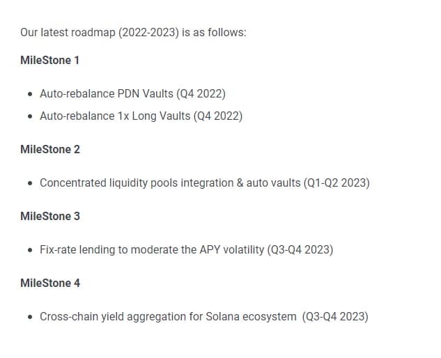 Francium Airdrop Roadmap
