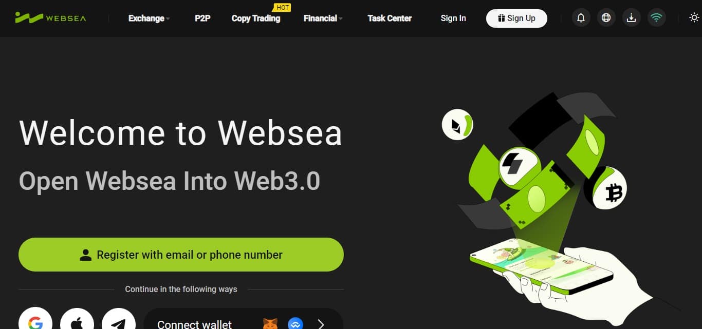 Websea Crypto Exchange Review 2023 : Pros & Cons