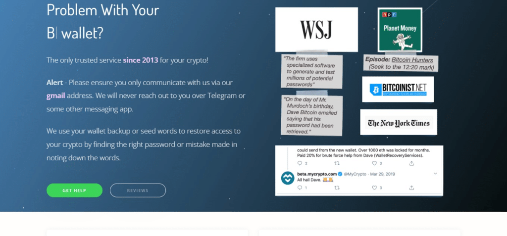 Wallet Recovery Services