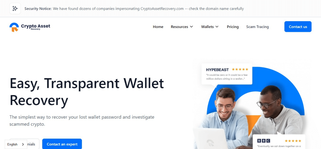 Crypto Asset Recovery