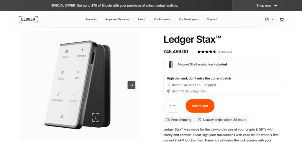 Ledger Stax