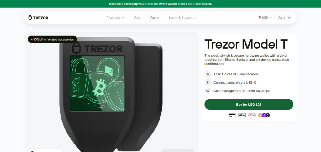 Trezor Model T