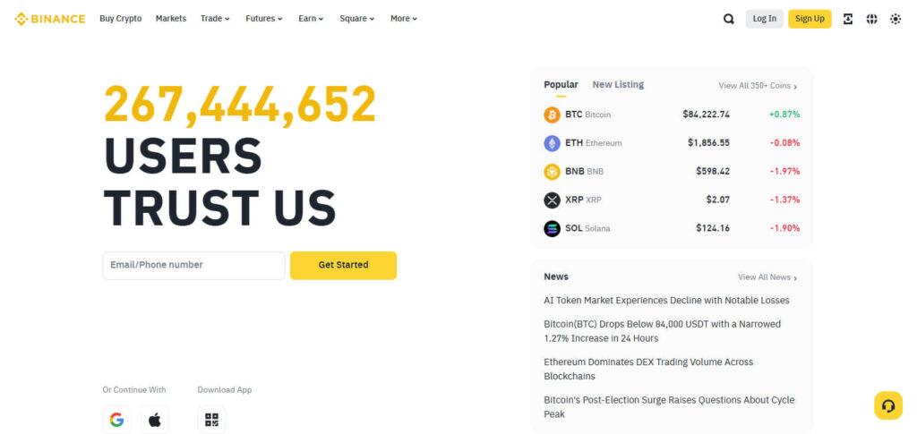 Binance Crypto Exchanges With Low Fees