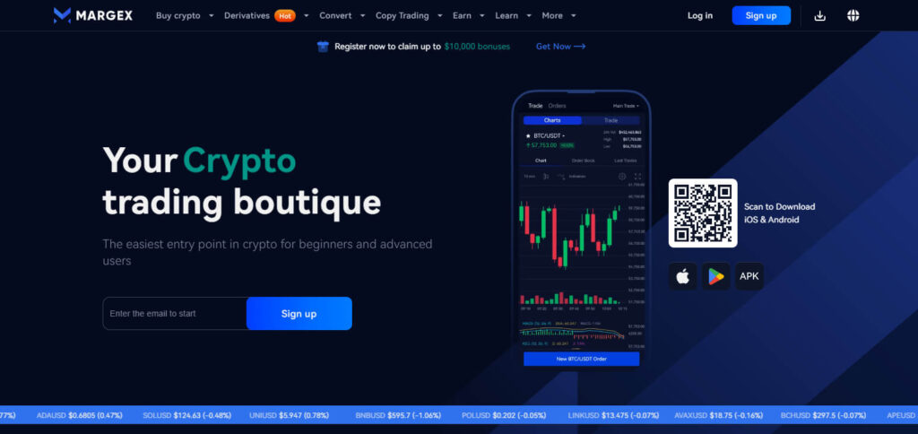 Margex Crypto Exchanges With Low Fees