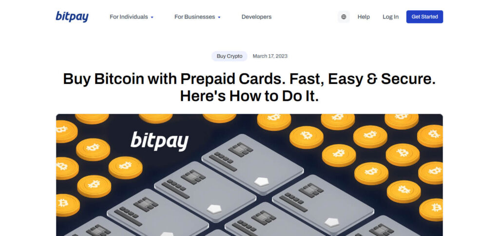 BitPay Prepaid Crypto Card Crypto Debit Cards For Global Use