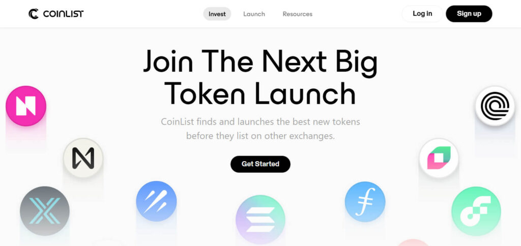 CoinList Crypto Launchpad For New Tokens