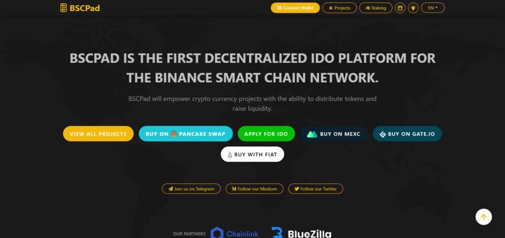 BSCPad Crypto Launchpad For New Tokens