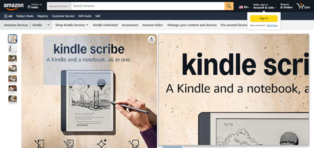 Amazon Kindle Scribe (16 GB) Tablets For Creatives