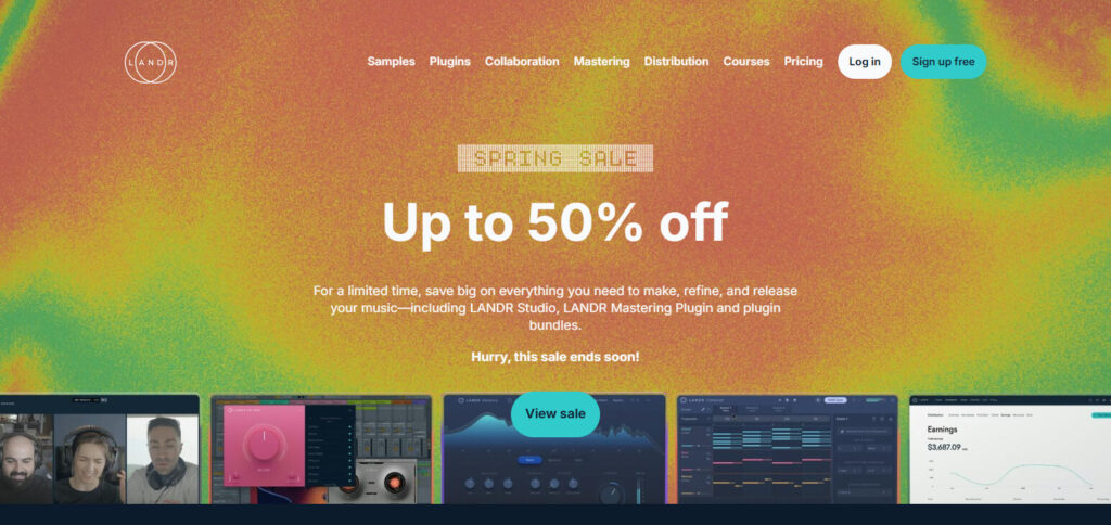LANDR Ai-generated Music Tools