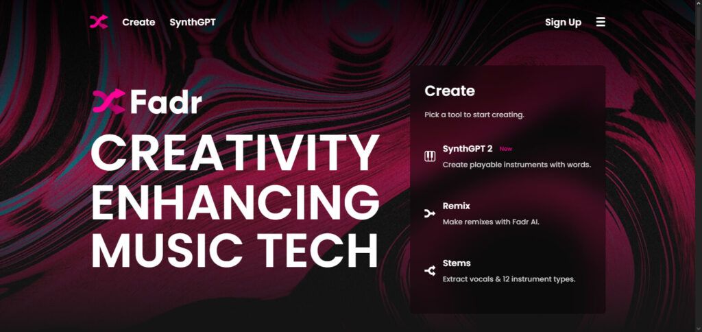 Fadr AI Ai-generated Music Tools