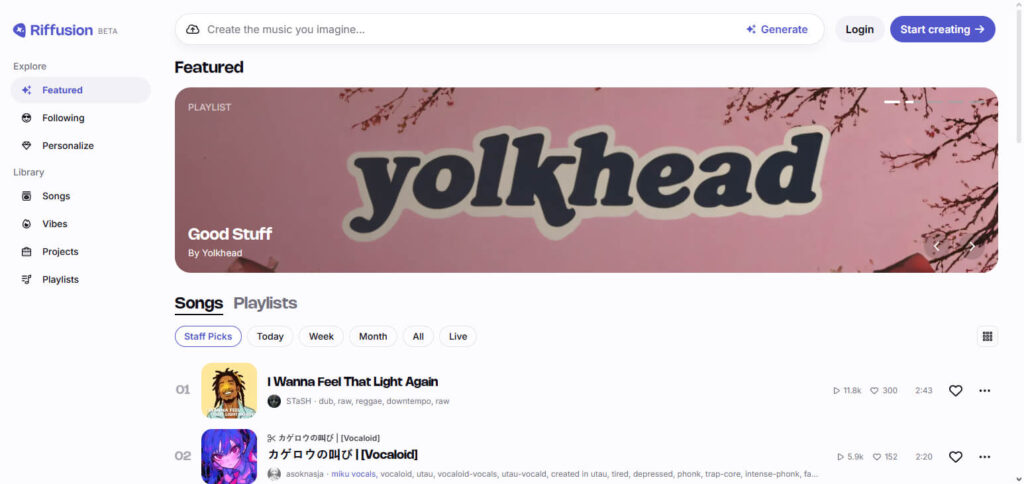 Riffusion Ai-generated Music Tools