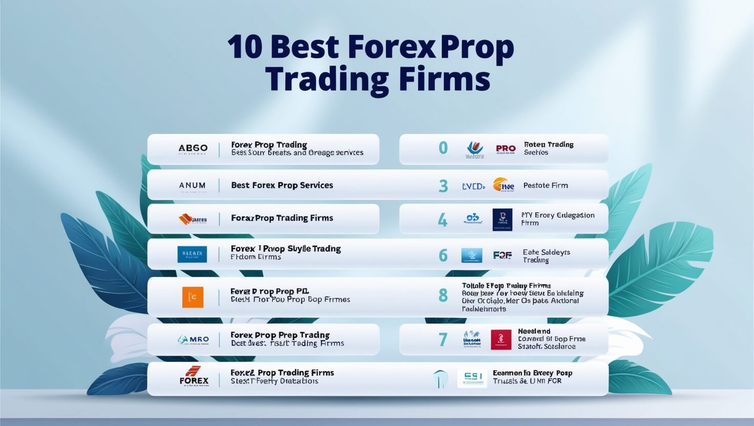 10 Best Forex Prop Trading Firms