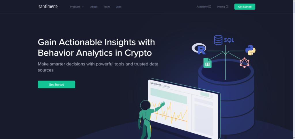 Santiment Crypto Analytics Dashboards