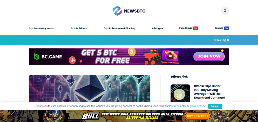 NewsBTC Sites For Crypto News